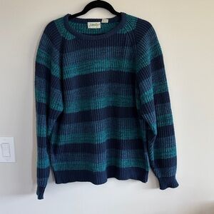 VTG ST. John’s Bay Striped Crewneck Sweater Cottagecore